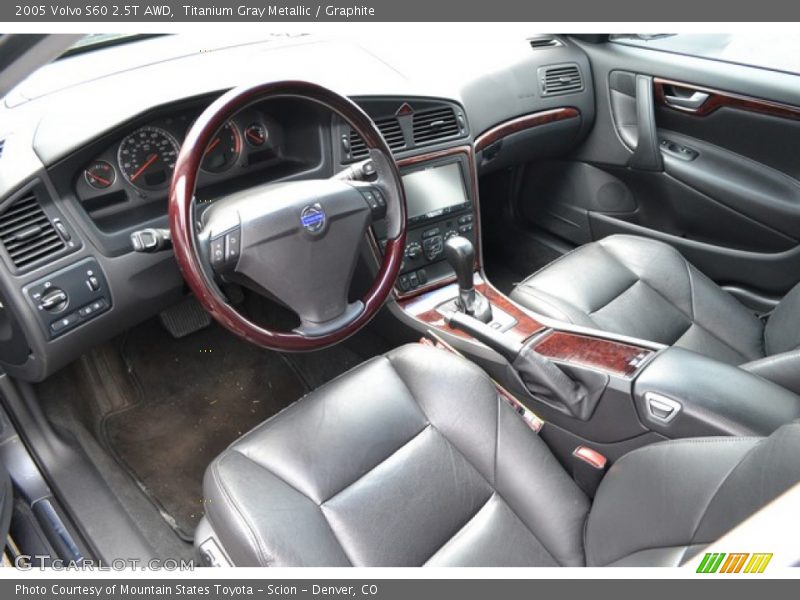  2005 S60 2.5T AWD Graphite Interior