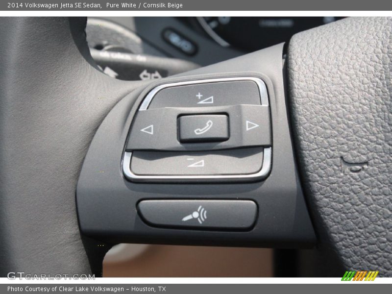 Pure White / Cornsilk Beige 2014 Volkswagen Jetta SE Sedan