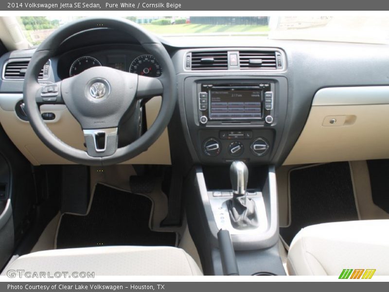 Pure White / Cornsilk Beige 2014 Volkswagen Jetta SE Sedan