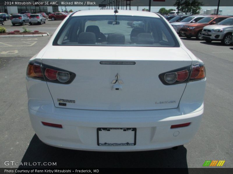 Wicked White / Black 2014 Mitsubishi Lancer SE AWC