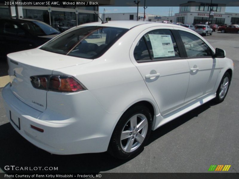 Wicked White / Black 2014 Mitsubishi Lancer SE AWC