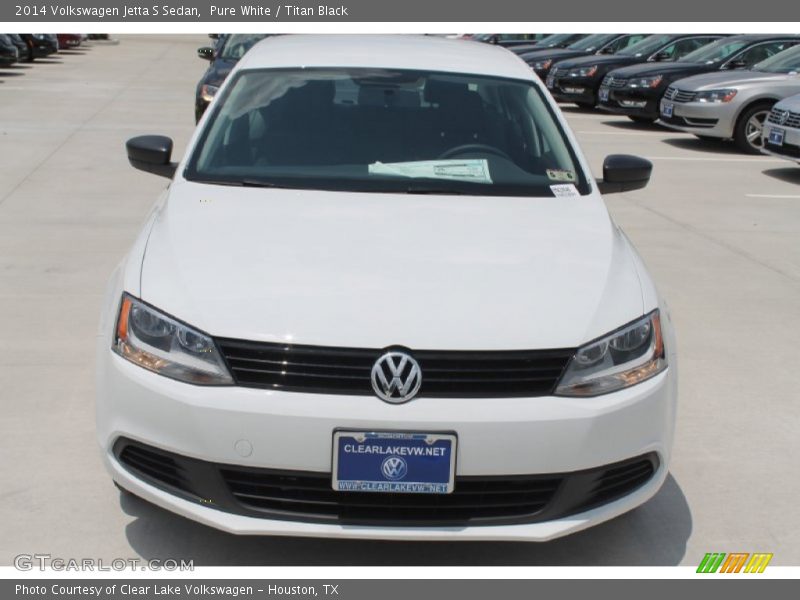 Pure White / Titan Black 2014 Volkswagen Jetta S Sedan