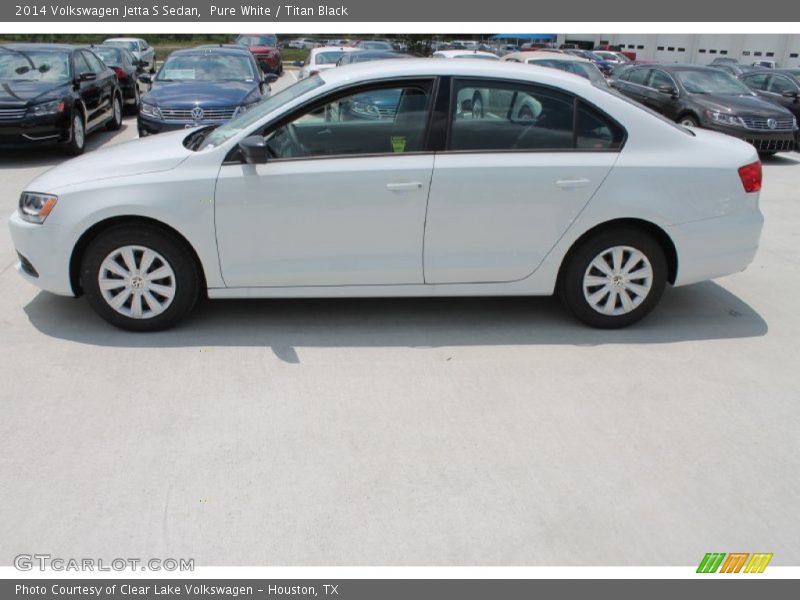 Pure White / Titan Black 2014 Volkswagen Jetta S Sedan
