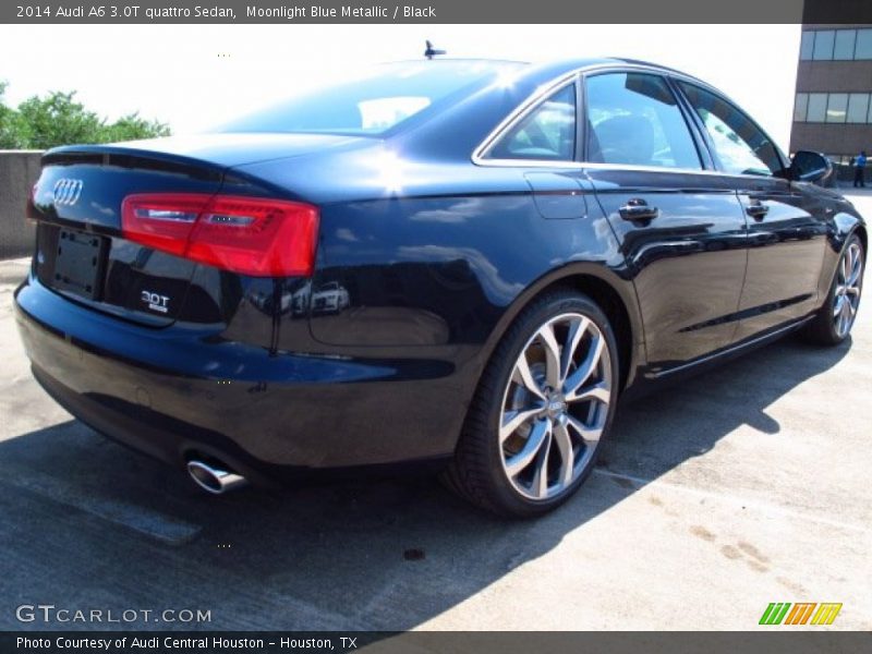 Moonlight Blue Metallic / Black 2014 Audi A6 3.0T quattro Sedan