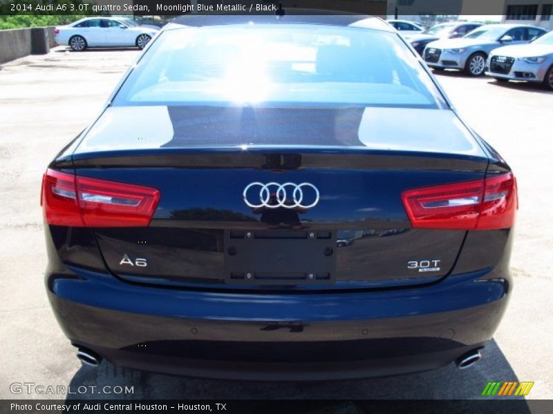Moonlight Blue Metallic / Black 2014 Audi A6 3.0T quattro Sedan