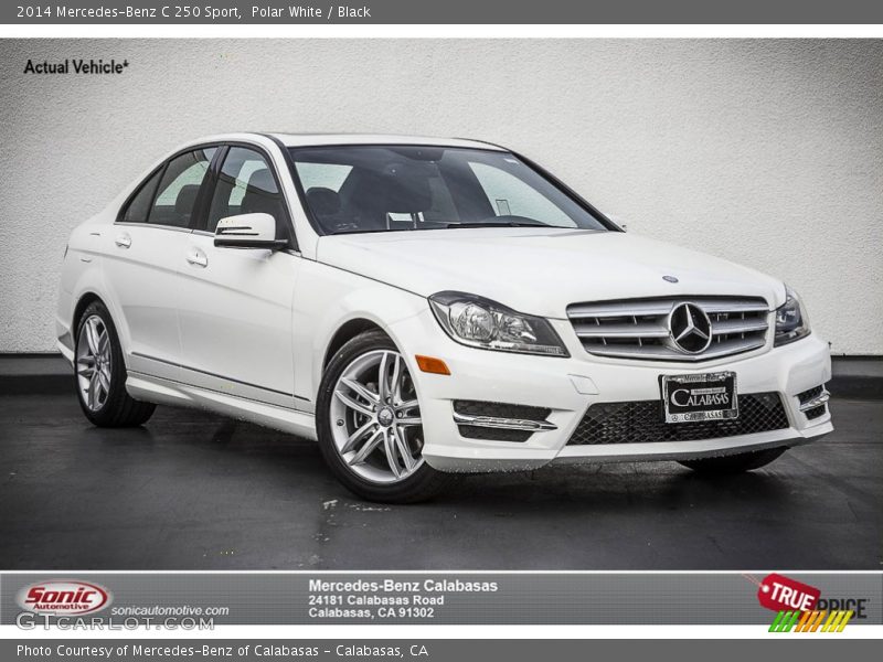 Polar White / Black 2014 Mercedes-Benz C 250 Sport
