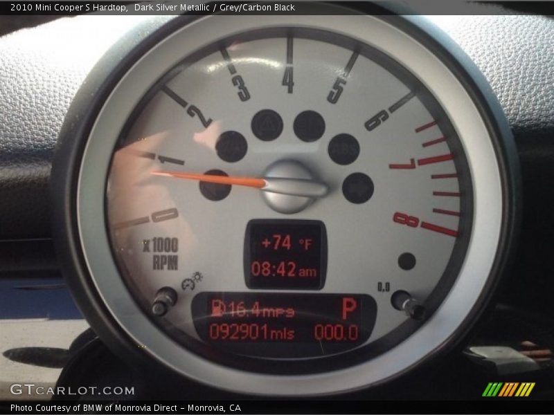 Dark Silver Metallic / Grey/Carbon Black 2010 Mini Cooper S Hardtop