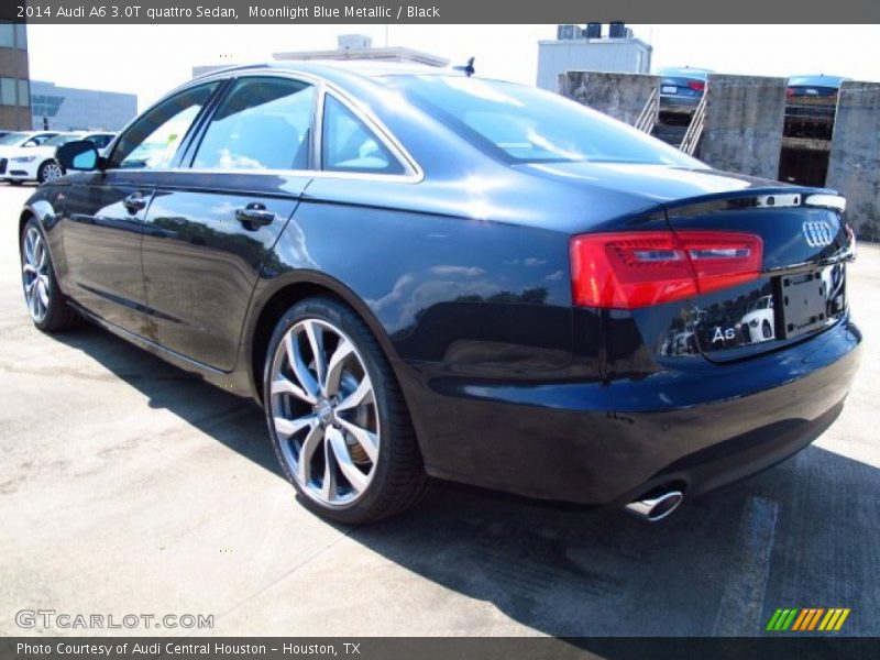 Moonlight Blue Metallic / Black 2014 Audi A6 3.0T quattro Sedan