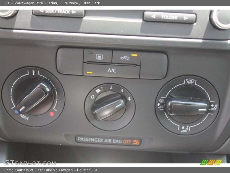 Pure White / Titan Black 2014 Volkswagen Jetta S Sedan