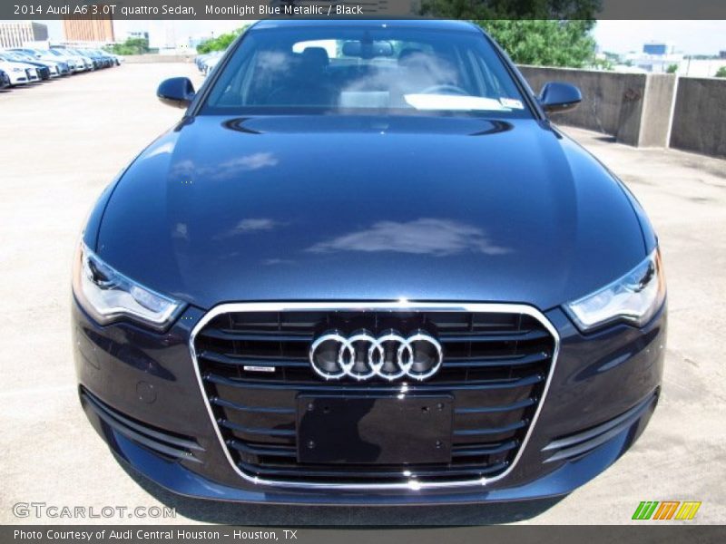 Moonlight Blue Metallic / Black 2014 Audi A6 3.0T quattro Sedan