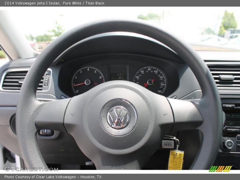 Pure White / Titan Black 2014 Volkswagen Jetta S Sedan