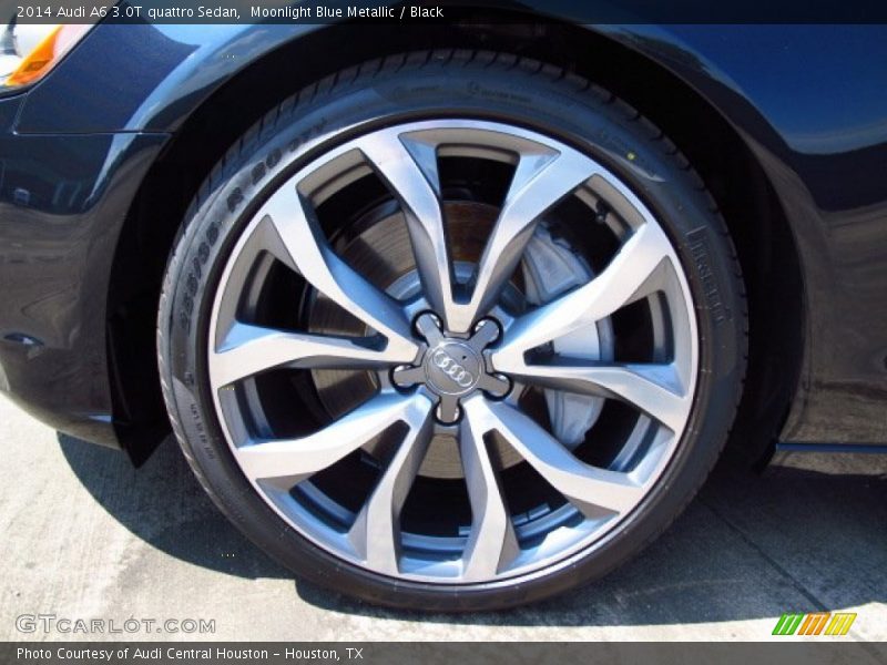 Moonlight Blue Metallic / Black 2014 Audi A6 3.0T quattro Sedan
