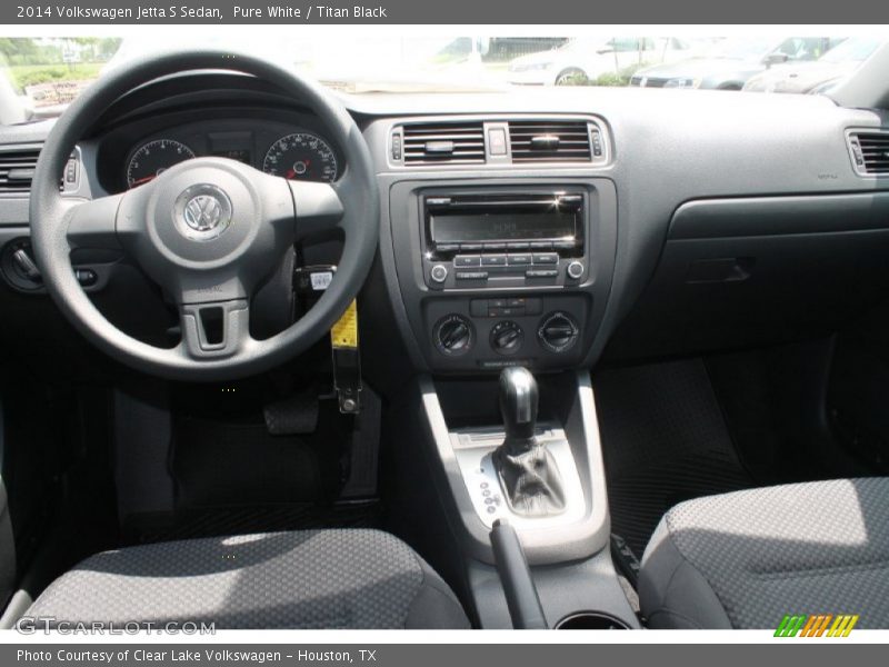 Pure White / Titan Black 2014 Volkswagen Jetta S Sedan