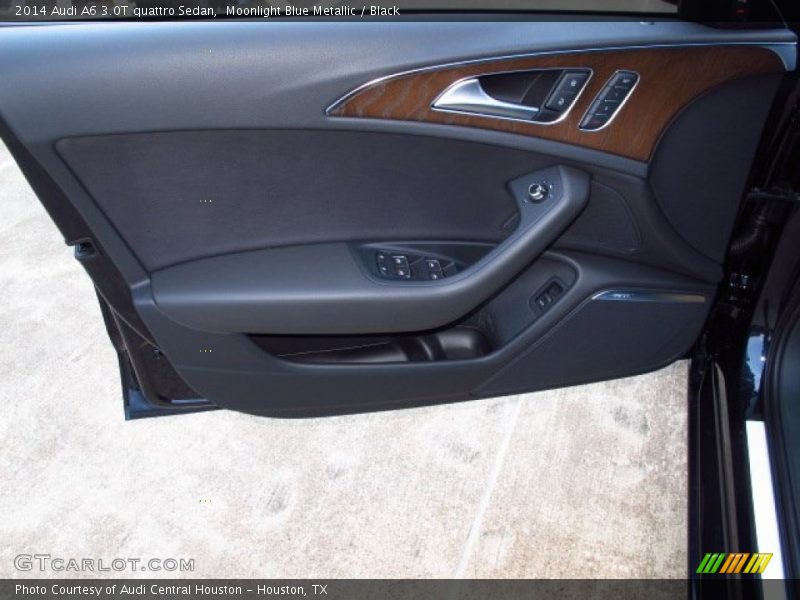 Moonlight Blue Metallic / Black 2014 Audi A6 3.0T quattro Sedan