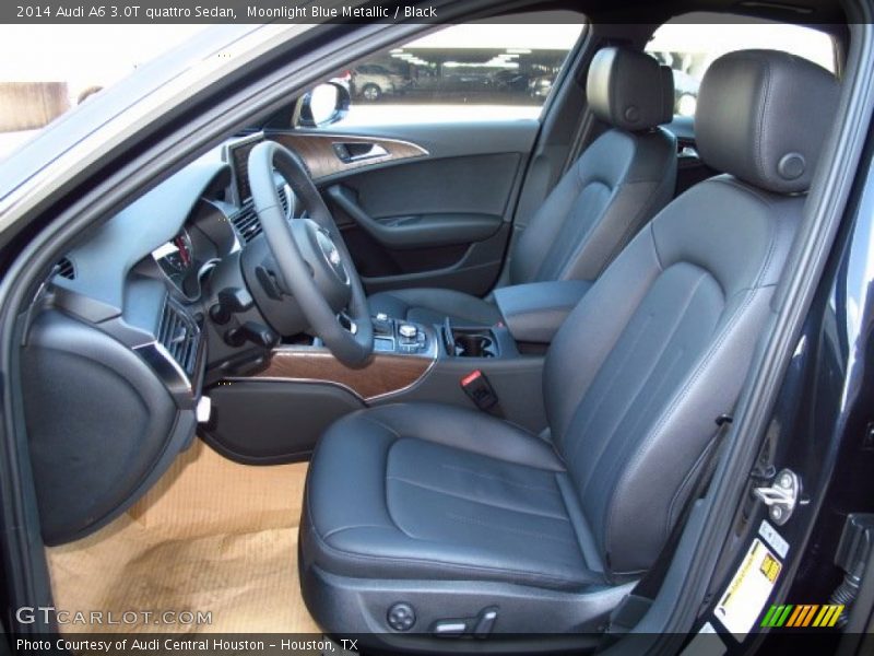 Moonlight Blue Metallic / Black 2014 Audi A6 3.0T quattro Sedan
