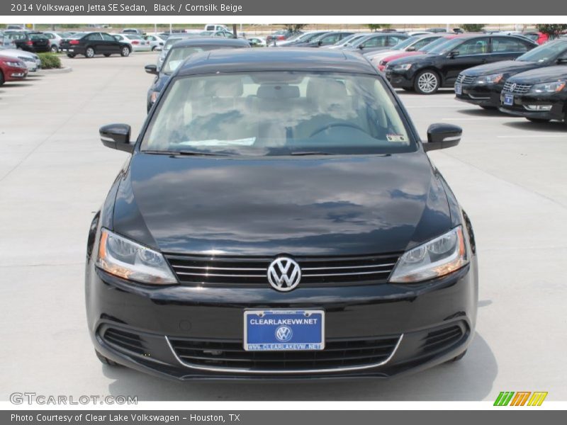 Black / Cornsilk Beige 2014 Volkswagen Jetta SE Sedan