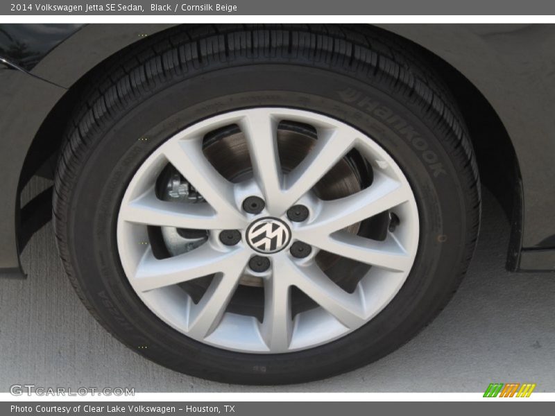 Black / Cornsilk Beige 2014 Volkswagen Jetta SE Sedan