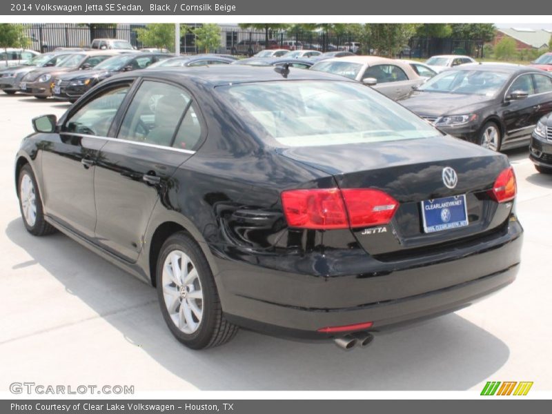 Black / Cornsilk Beige 2014 Volkswagen Jetta SE Sedan