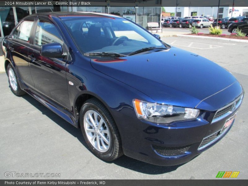 Cosmic Blue / Black 2014 Mitsubishi Lancer ES