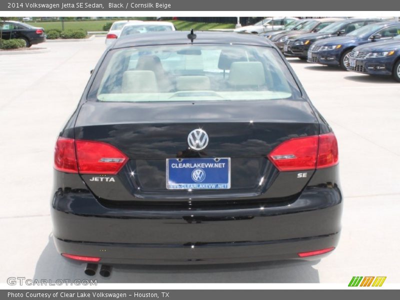 Black / Cornsilk Beige 2014 Volkswagen Jetta SE Sedan