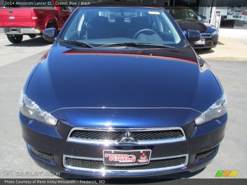 Cosmic Blue / Black 2014 Mitsubishi Lancer ES