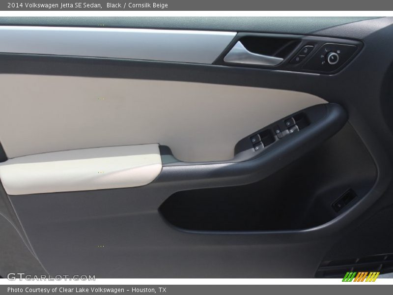 Black / Cornsilk Beige 2014 Volkswagen Jetta SE Sedan
