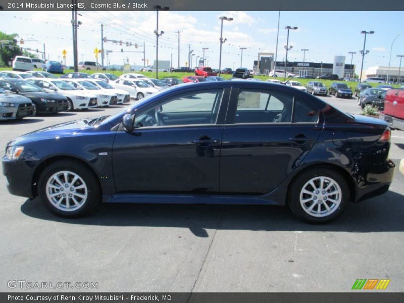 Cosmic Blue / Black 2014 Mitsubishi Lancer ES
