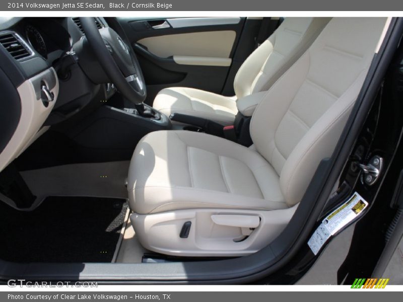 Black / Cornsilk Beige 2014 Volkswagen Jetta SE Sedan