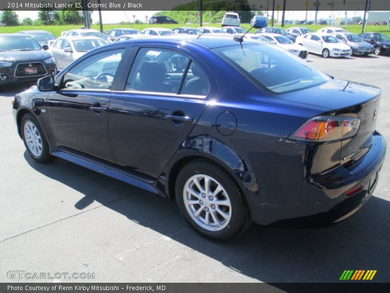 Cosmic Blue / Black 2014 Mitsubishi Lancer ES