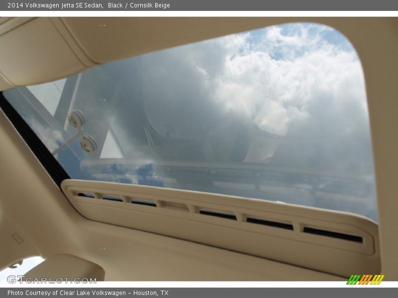 Black / Cornsilk Beige 2014 Volkswagen Jetta SE Sedan