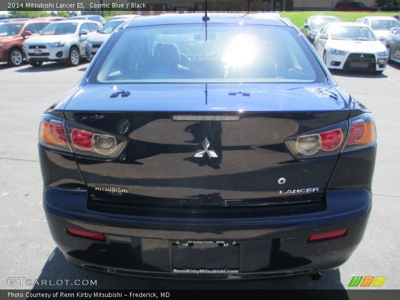 Cosmic Blue / Black 2014 Mitsubishi Lancer ES