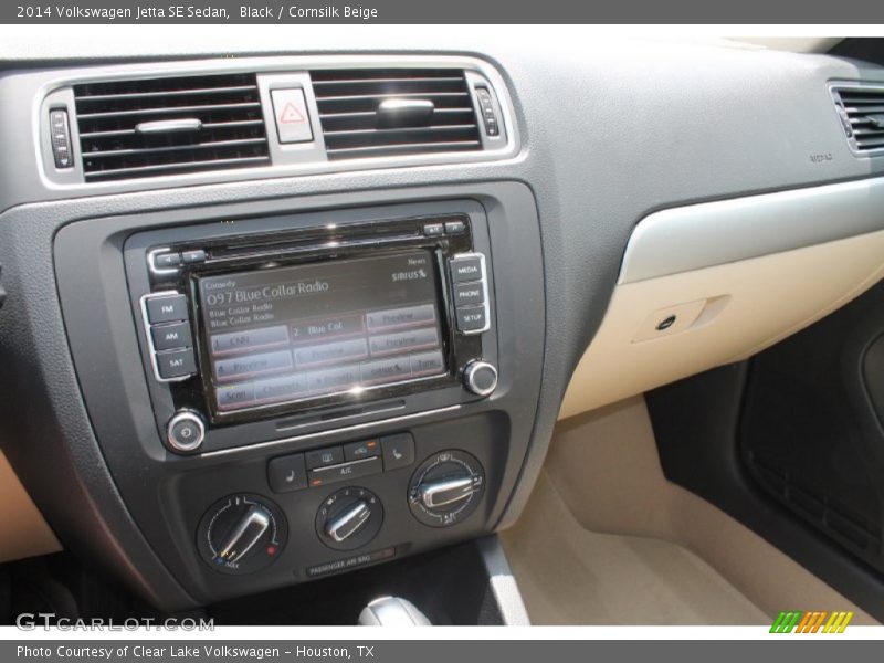 Black / Cornsilk Beige 2014 Volkswagen Jetta SE Sedan