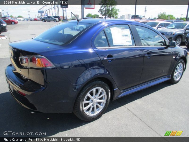 Cosmic Blue / Black 2014 Mitsubishi Lancer ES