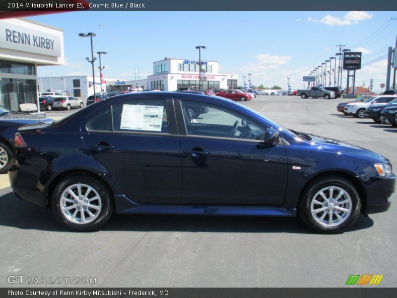 Cosmic Blue / Black 2014 Mitsubishi Lancer ES