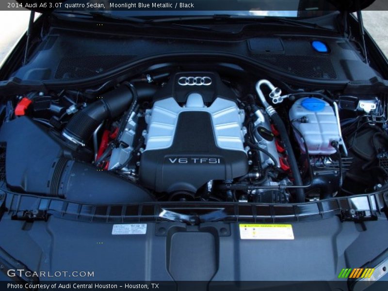 Moonlight Blue Metallic / Black 2014 Audi A6 3.0T quattro Sedan
