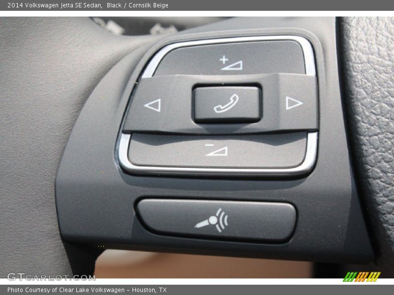 Black / Cornsilk Beige 2014 Volkswagen Jetta SE Sedan