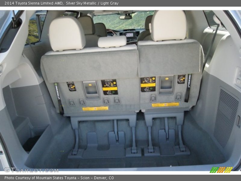 Silver Sky Metallic / Light Gray 2014 Toyota Sienna Limited AWD