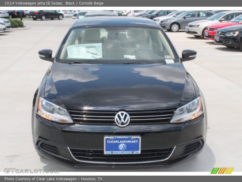 Black / Cornsilk Beige 2014 Volkswagen Jetta SE Sedan