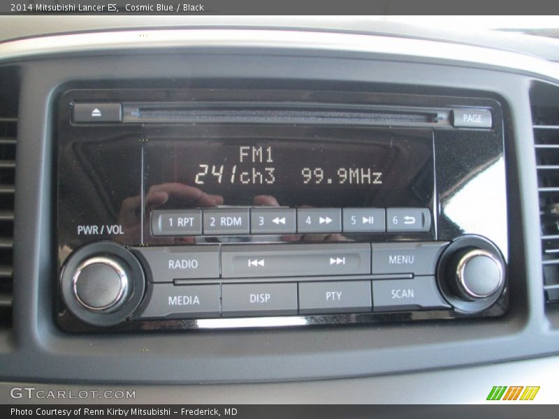 Cosmic Blue / Black 2014 Mitsubishi Lancer ES