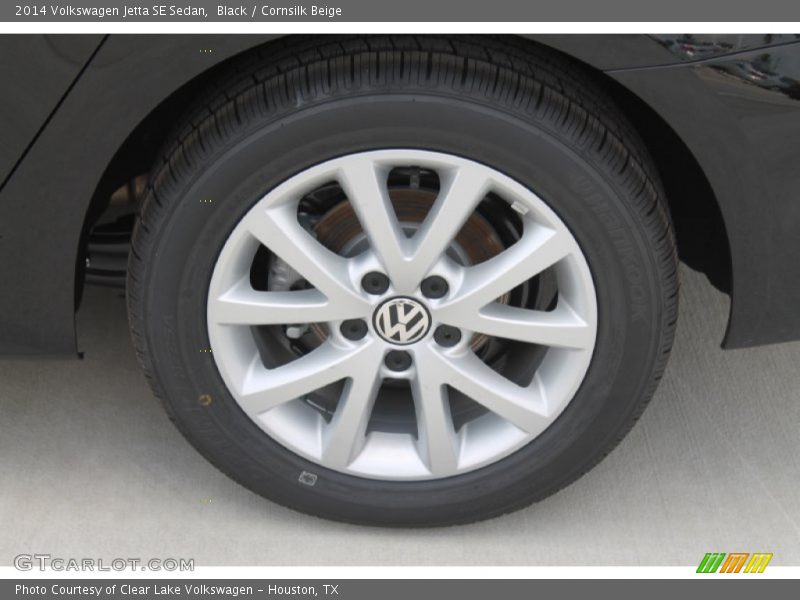 Black / Cornsilk Beige 2014 Volkswagen Jetta SE Sedan