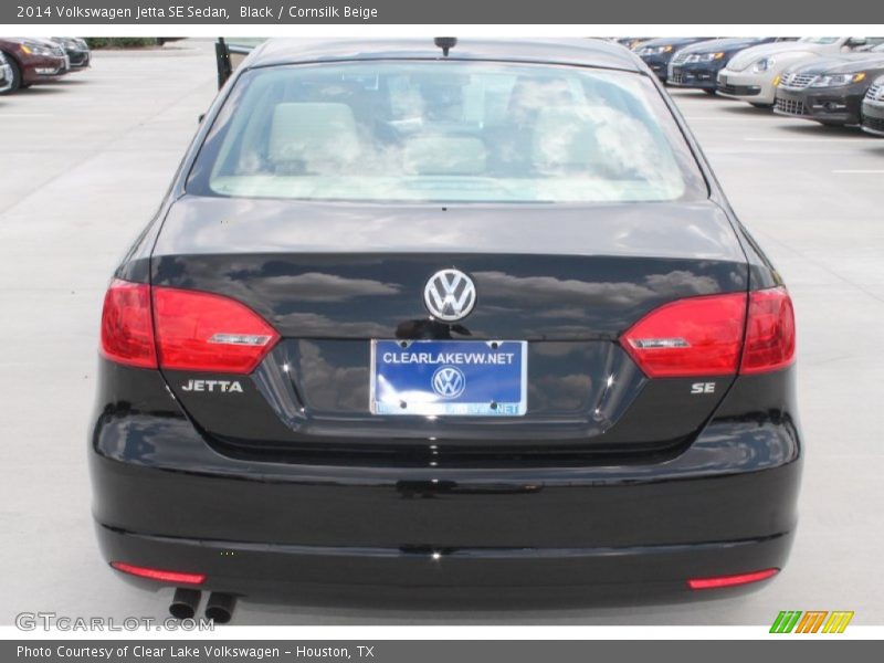 Black / Cornsilk Beige 2014 Volkswagen Jetta SE Sedan