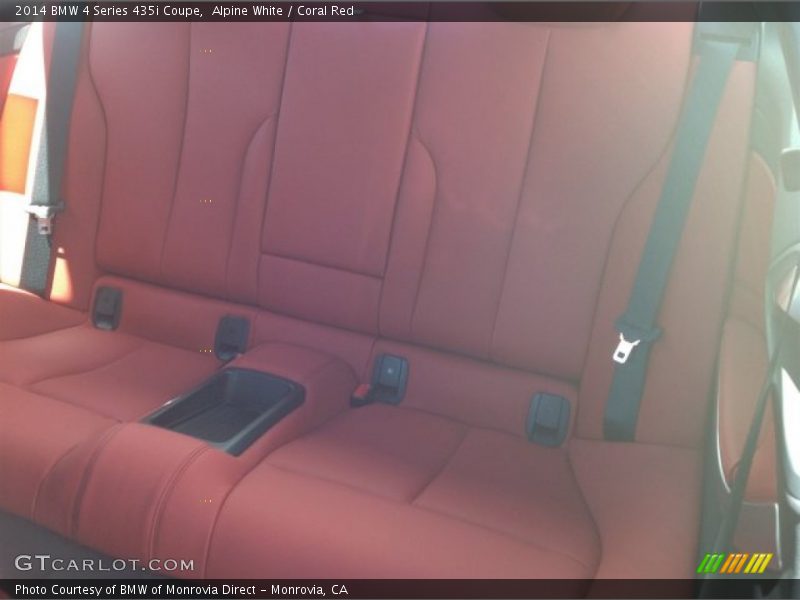 Alpine White / Coral Red 2014 BMW 4 Series 435i Coupe