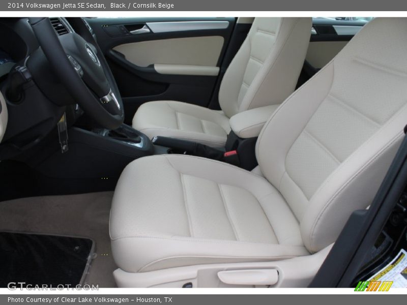 Black / Cornsilk Beige 2014 Volkswagen Jetta SE Sedan