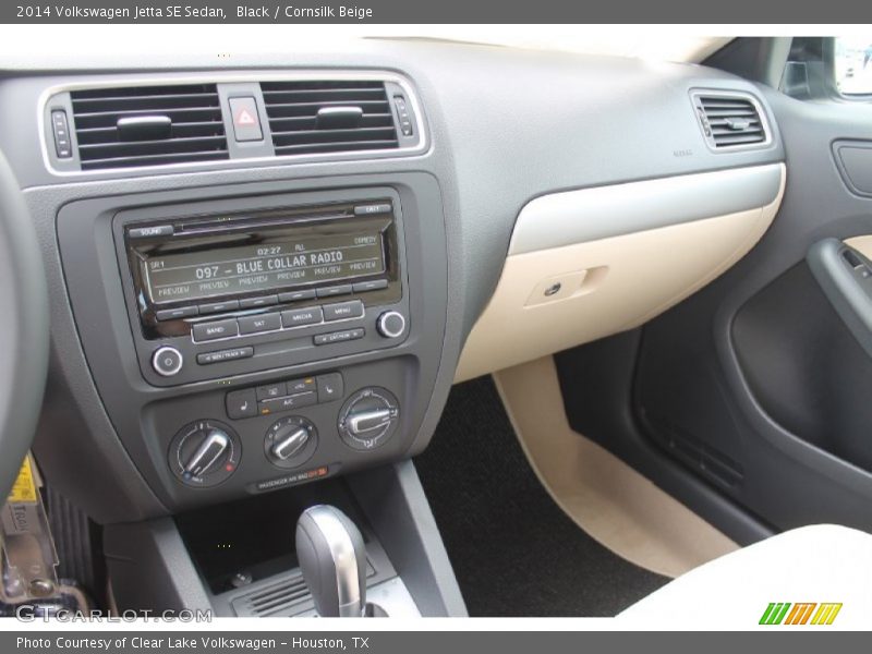 Black / Cornsilk Beige 2014 Volkswagen Jetta SE Sedan