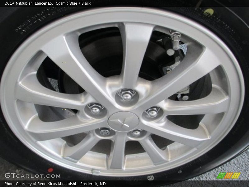 Cosmic Blue / Black 2014 Mitsubishi Lancer ES