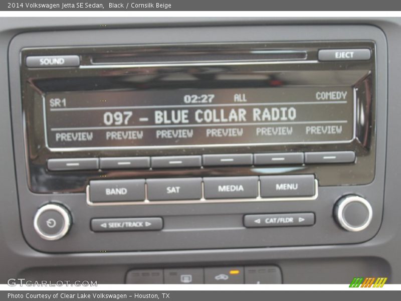 Black / Cornsilk Beige 2014 Volkswagen Jetta SE Sedan