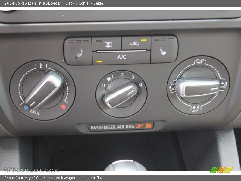 Black / Cornsilk Beige 2014 Volkswagen Jetta SE Sedan