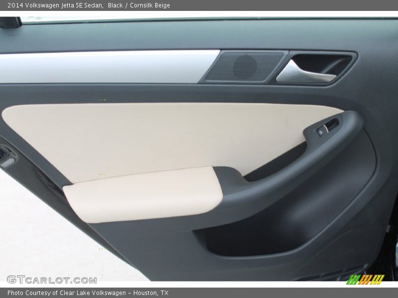 Black / Cornsilk Beige 2014 Volkswagen Jetta SE Sedan