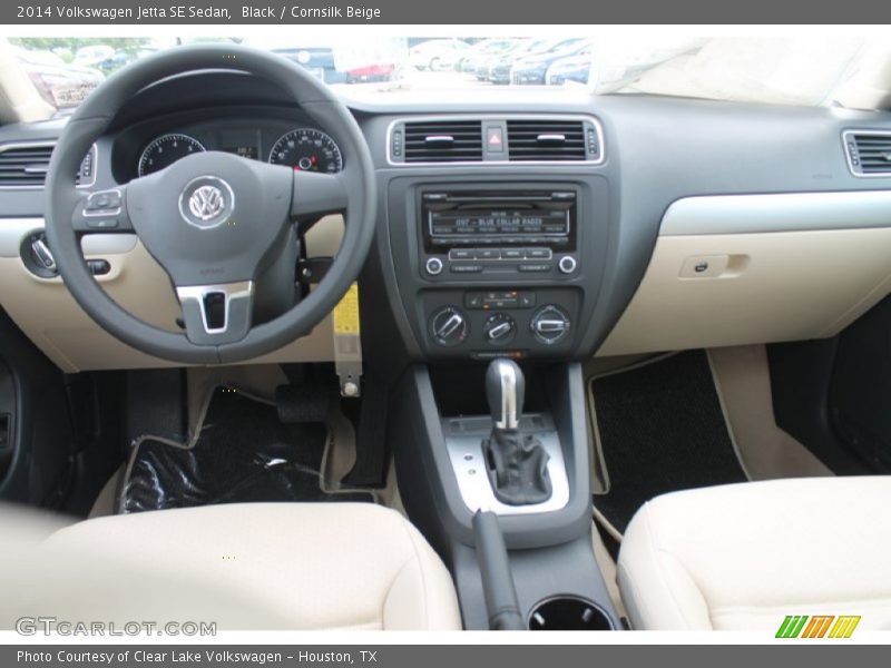 Black / Cornsilk Beige 2014 Volkswagen Jetta SE Sedan
