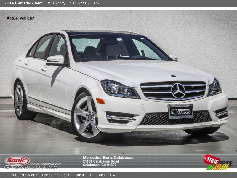Polar White / Black 2014 Mercedes-Benz C 350 Sport